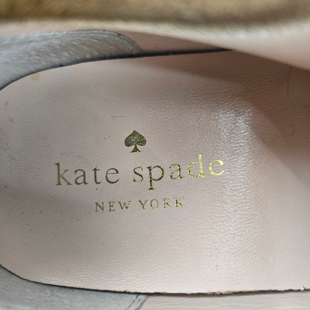 Kate Spade New York Lenna Whiskey Brown Suede Tassel Fringe Sneakers Womens 7M - Picture 11 of 12